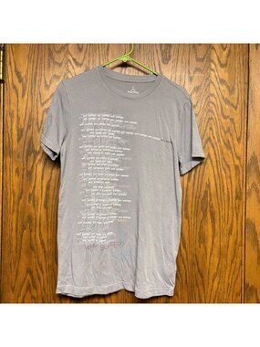 Tantris Why Suffer T-Shirt Size Small Gray Crewneck Short Sleeve Tee USA